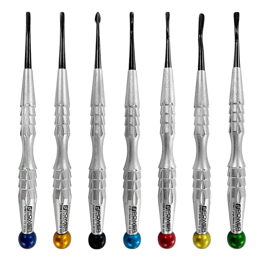 Power Flex PDL Proximity Luxator Kit, seven-piece set with titanium-coated working tips