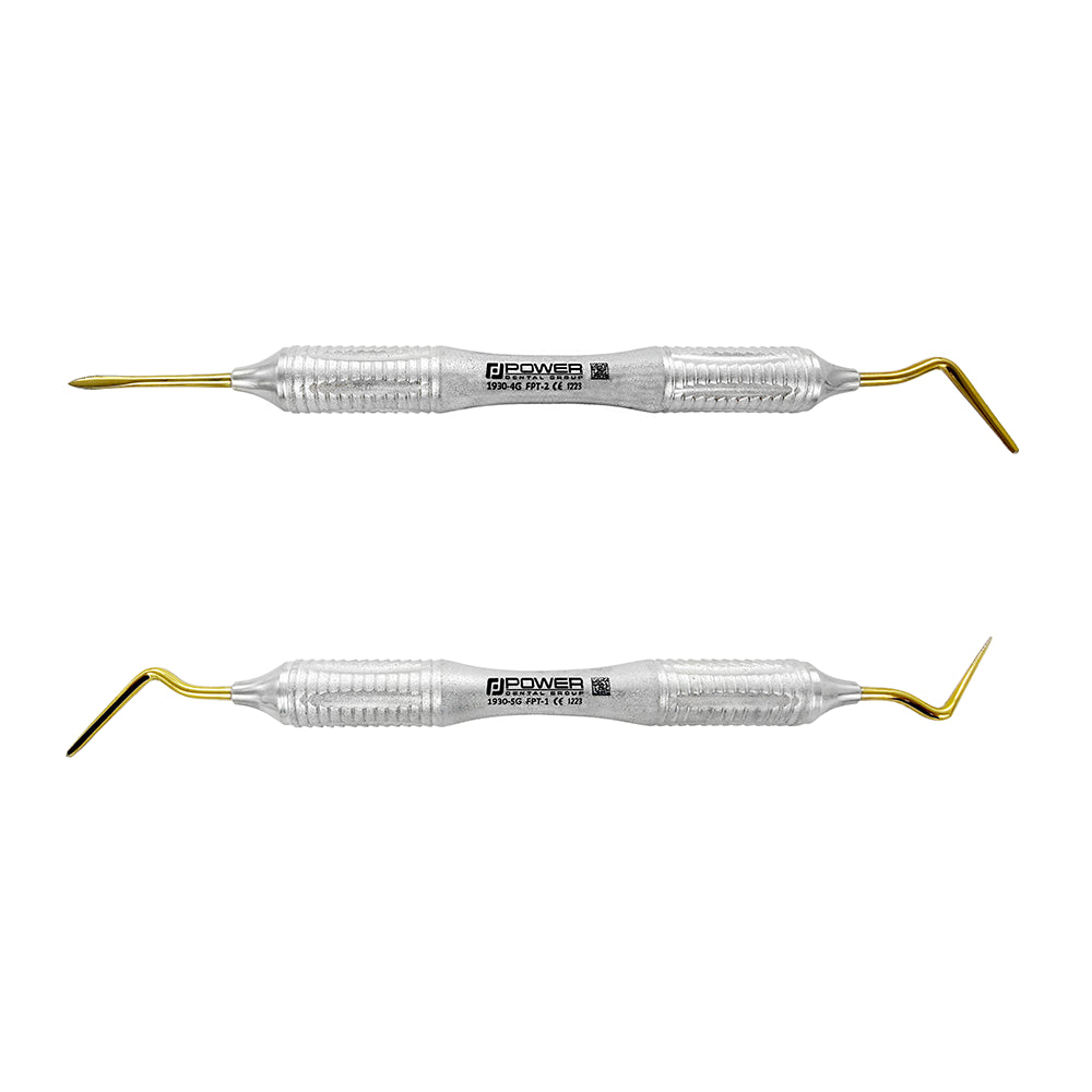 Power Flex periotome kit set of 2 double-ended instruments for dental extraction buccal lingual mesial distal