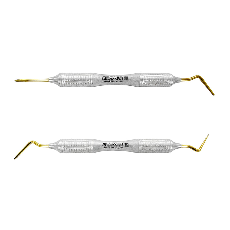 Power Flex periotome kit set of 2 double-ended instruments for dental extraction buccal lingual mesial distal