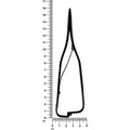 Power Mathieu thin-tip needle holder alongside ruler indicating 16 cm total length