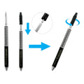 Screw-lock collet mechanism on Power Micro Blade Scalpel Handle Ø10 mm – Black Edition (SKU 6934), insert blade and tighten cap