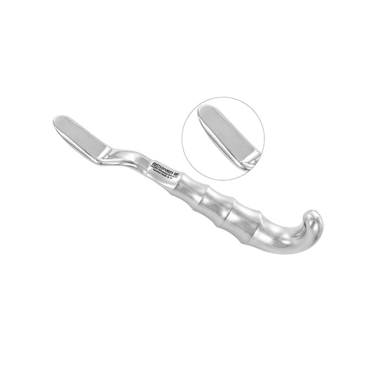 Power University of Minnesota retractor with large ergonomic handle, 22 cm stainless steel dental surgical instrument for cheek and flap retraction