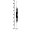 Power periosteal elevator Molt #9 Black Edition shown next to ruler for length reference