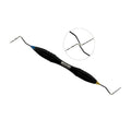 CP12/UNC15 periodontal probe Black Edition from the kit with inset tip detail (3-6-9-12 and 1-15 mm)