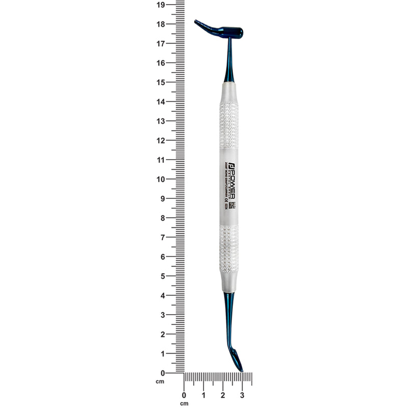 Power Sinus Bone Graft Packer & Carrier (2–10 mm) measurement image showing 18.2 cm overall length