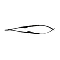 Power Straight Castroviejo needle holder in titanium with Black Edition finish, 16 cm