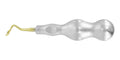 Full view of Power Twist Heavy Duty 4 mm curved-right dental elevator