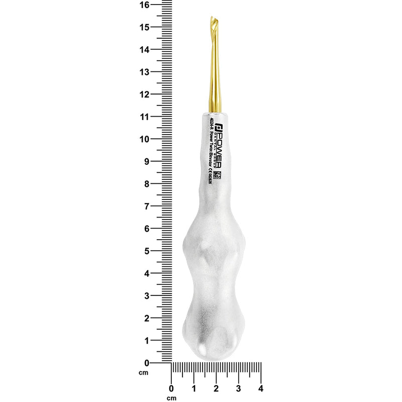Power Twist 4 mm straight-right elevator with 6.1 in (15.5 cm) overall length measurement