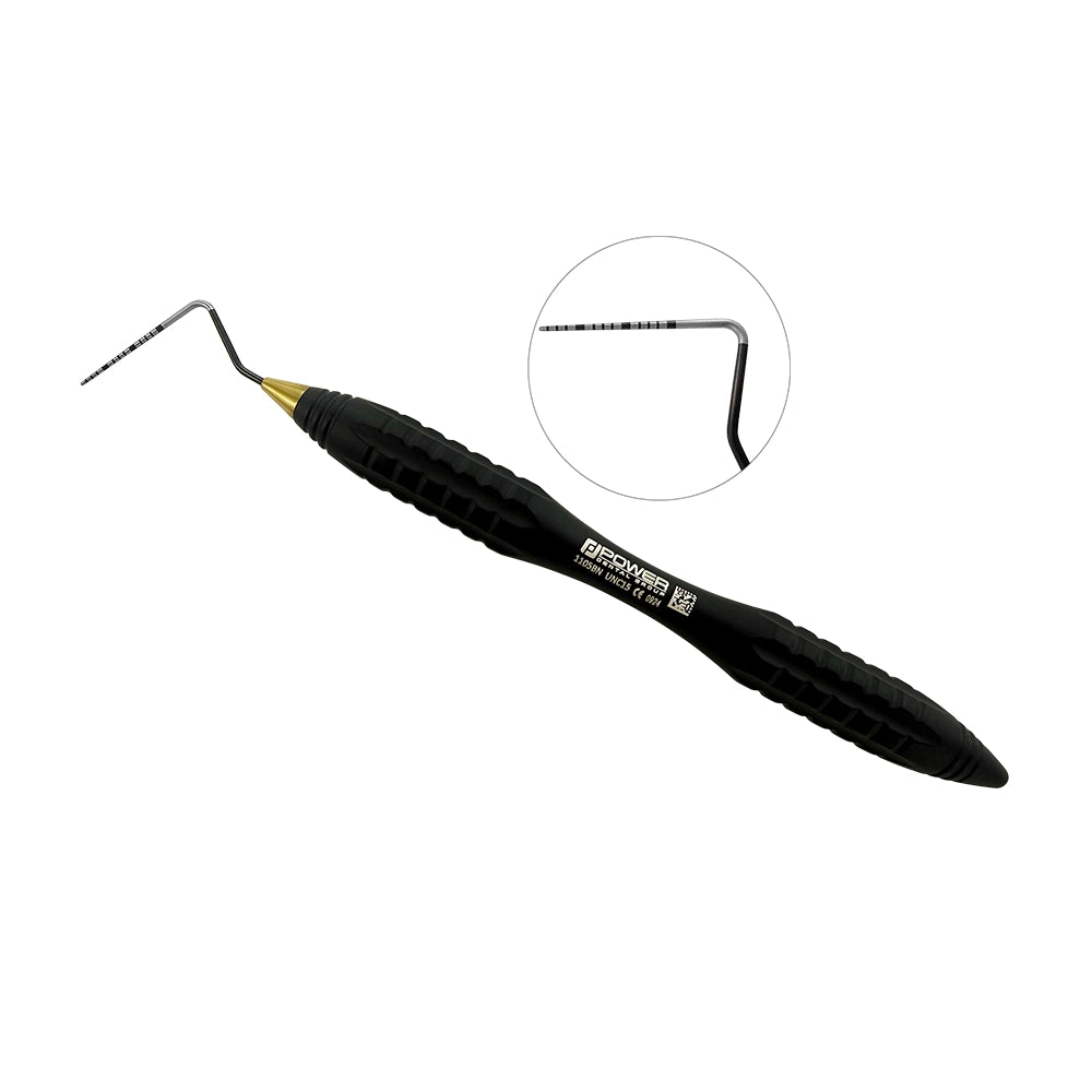 Power Line UNC15 Probe (1–15 mm), Black Edition with ergonomic textured handle and angled measuring tip