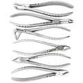 Additional view of the Power Universal atraumatic extraction forceps kit with compact handles for adult and pediatric cases – SKU 5040