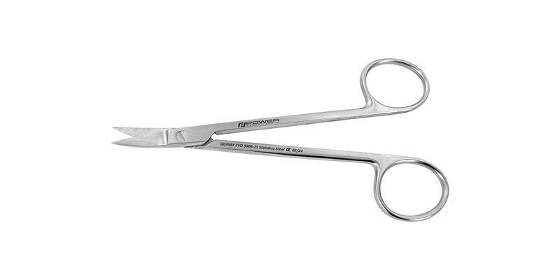 Quinby Scissors – Curved, 4.9 in (12.5 cm) for controlled gingival soft-tissue cutting