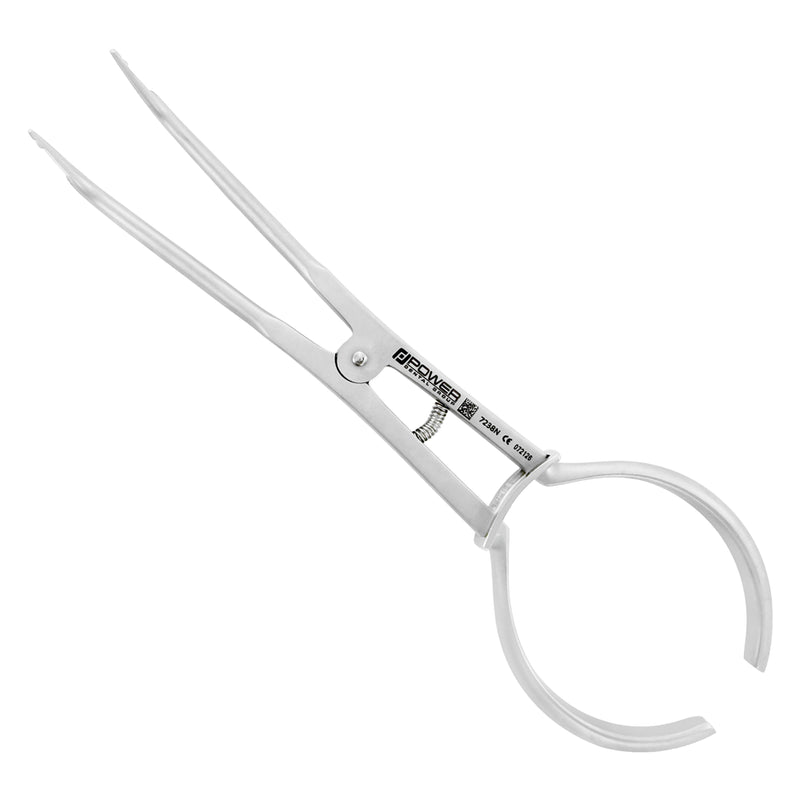 Rubber dam clamp forceps #4 pattern, stainless steel, 7 in (17.5 cm) overall length