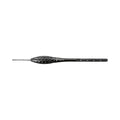 Full side view of Supremo Scalpel Handle S Rounded with 40 mm ruler