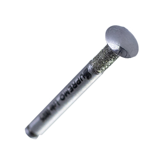 Sinus lift window drill with stop – handpiece-compatible, side view