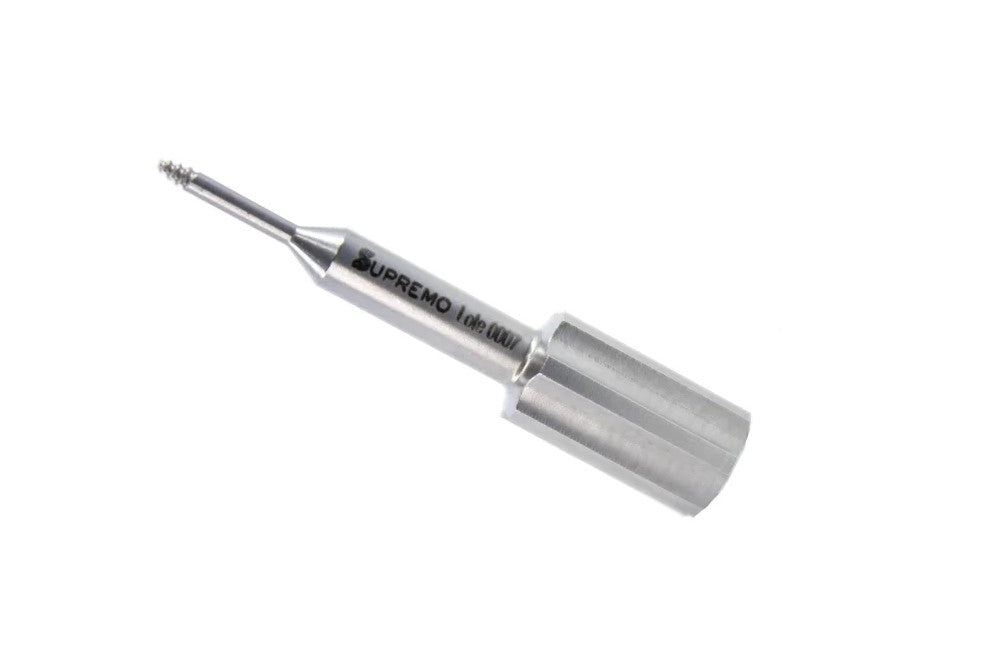 Sinus lift window drill with stop – handpiece-compatible, side view