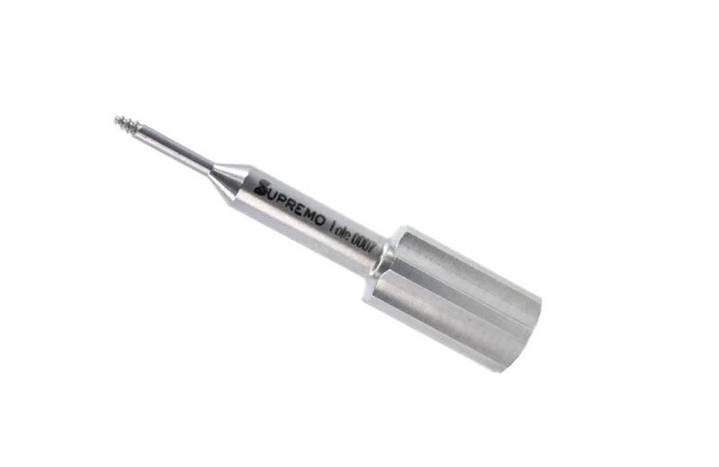 Sinus lift window drill with stop – handpiece-compatible, side view