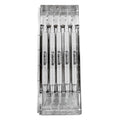 Scaler & Curette Kit – five periodontal instruments secured in sterilization cassette