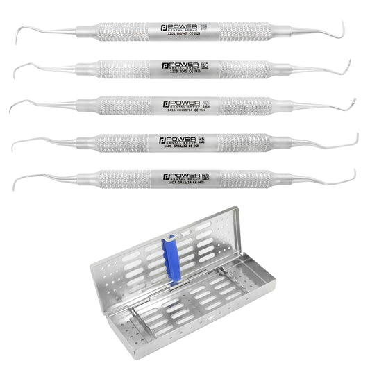 Scaler & Curette Kit – Set of 5 Instruments with Cassette – main product view