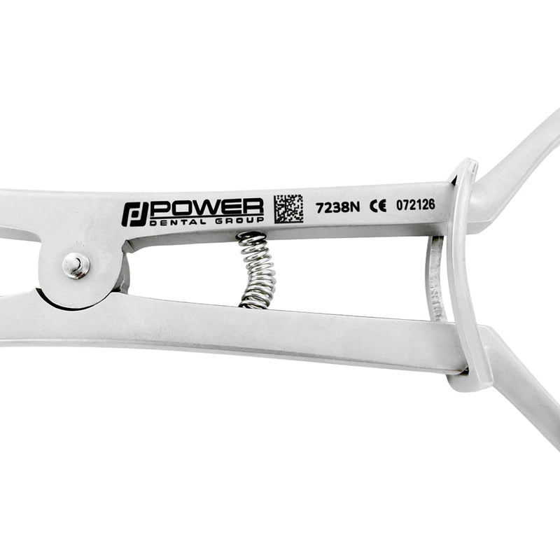 Macro view of working-end construction on a forceps instrument in the two-piece 5531S kit