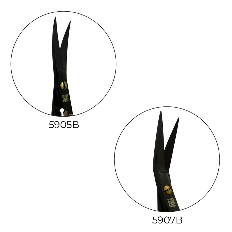 Close-up of 5905B Kelly and 5907B Dean Super Cut Suture Scissors tips