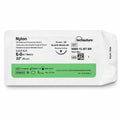 Single sterile sachet of Techsuture Nylon Blue Suture USP 6-0 with 15 mm 3/8 circle Black Regular reverse-cutting needle