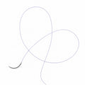 Techsuture PGCL absorbable violet monofilament suture with 17 mm 3/8 circle Black Regular reverse cutting needle