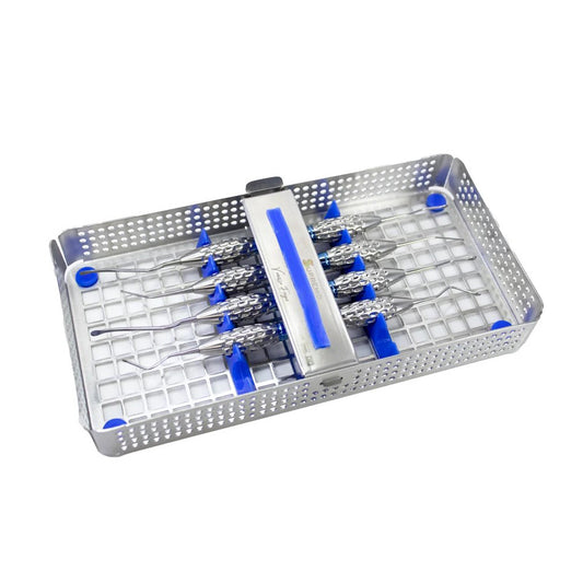 Sinus lift window drill with stop – handpiece-compatible, side view