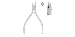 ORTHODONTIC PLIER TWEED LOOP FORMING PLIER (THREE BARREL) WITH SOFT WIRE CUTTER