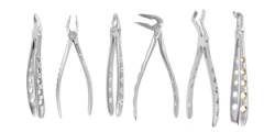 A-TRAUMATIC EXTRACTION FORCEP SET OF 6