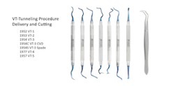 X VT-TUNNELING PROCEDURE DELIVERY AND CUTTING BLUE TITANIUM FULL KIT SET OF 8 1952 TUNNELI